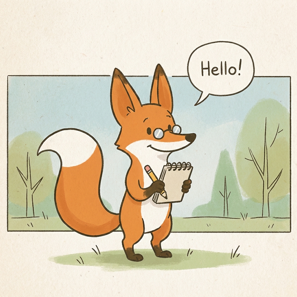 Smarty the Fox Greeting